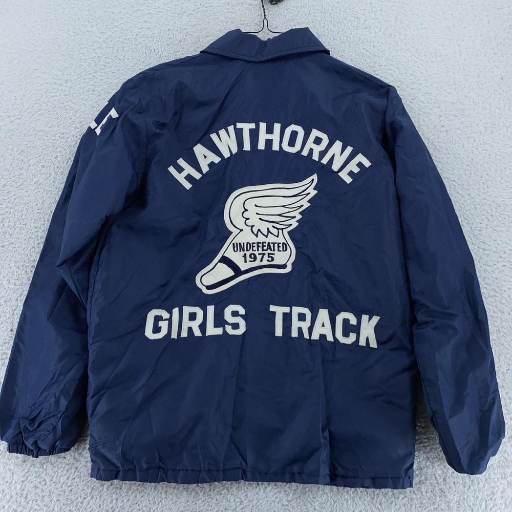 Vintage 1975 Hawthorne Girls Track Jacket S/M New Jersey Chainstitch Cynthia 70s